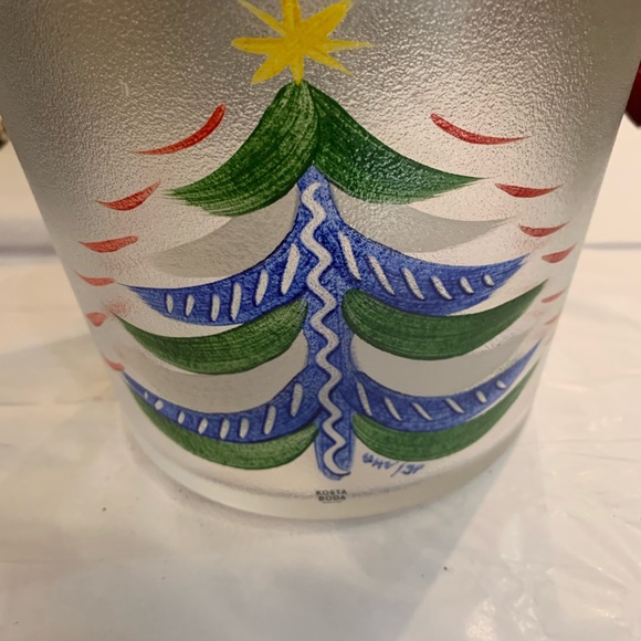 Kosta Boda Christmas Tree Ice Bucket - Picture 3 of 3
